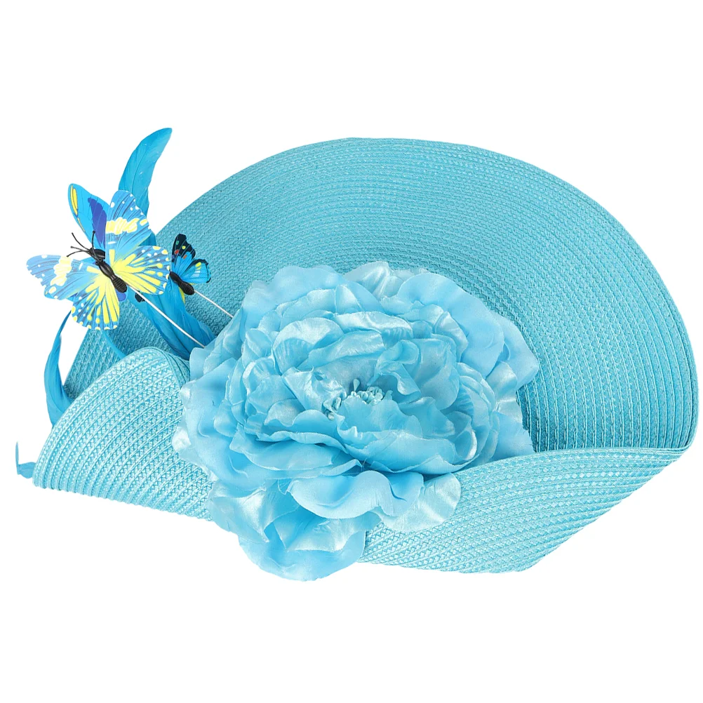 Повязка на голову для чаепития головной убор ручной работы соломенный чародей