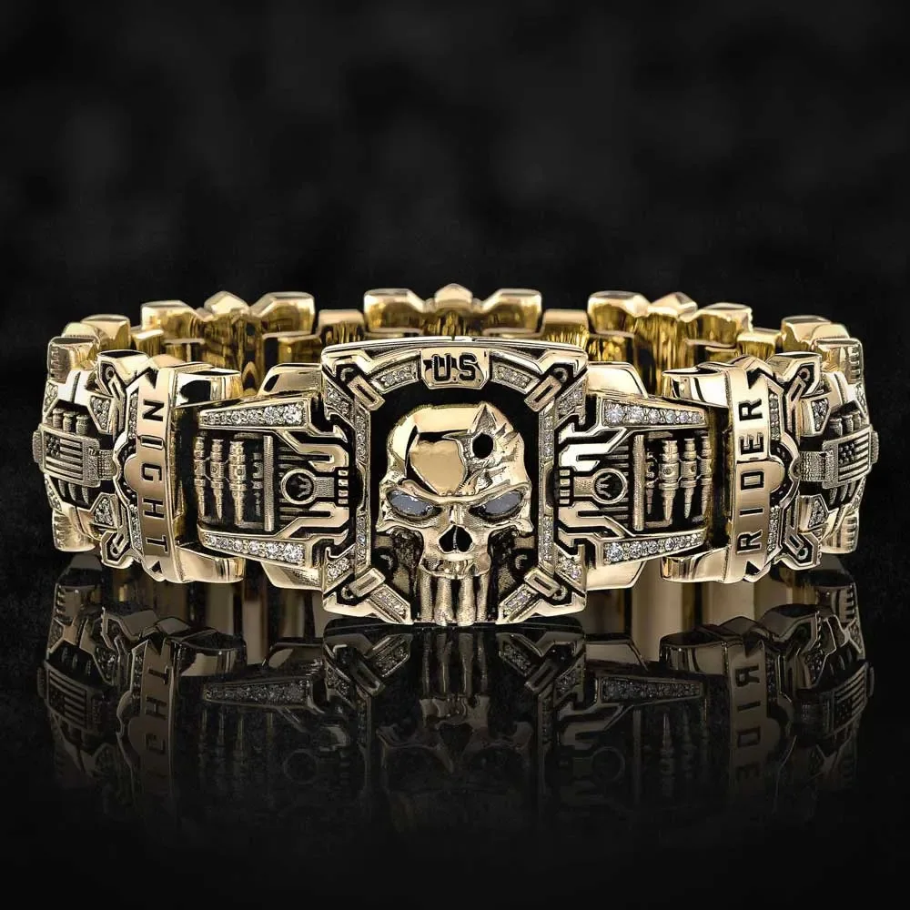 

Fashion Punk Mechanical Gear Skull Men's Ring Hip Hop Rock Jewelry Retro Motorcycle Bike Ring Ladies Party Gift Wholesale