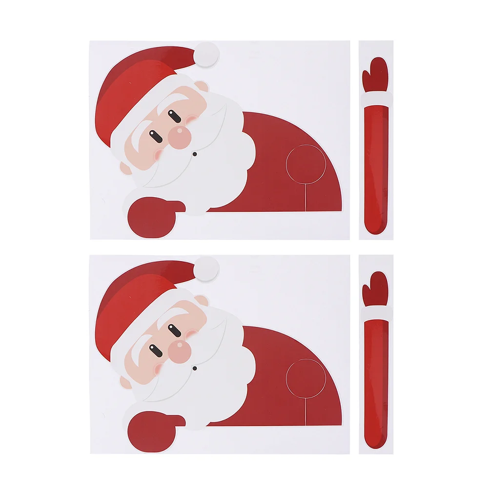 

2 Sets Automotive Stickers Creative Car Decal Decorations Windscreen Wiper Elder