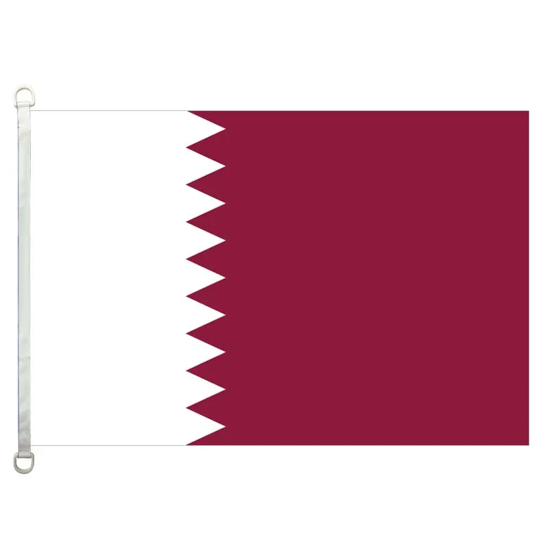 

Qatar Flag flags 90*150CM 100% polyester banner Digital Printing football match