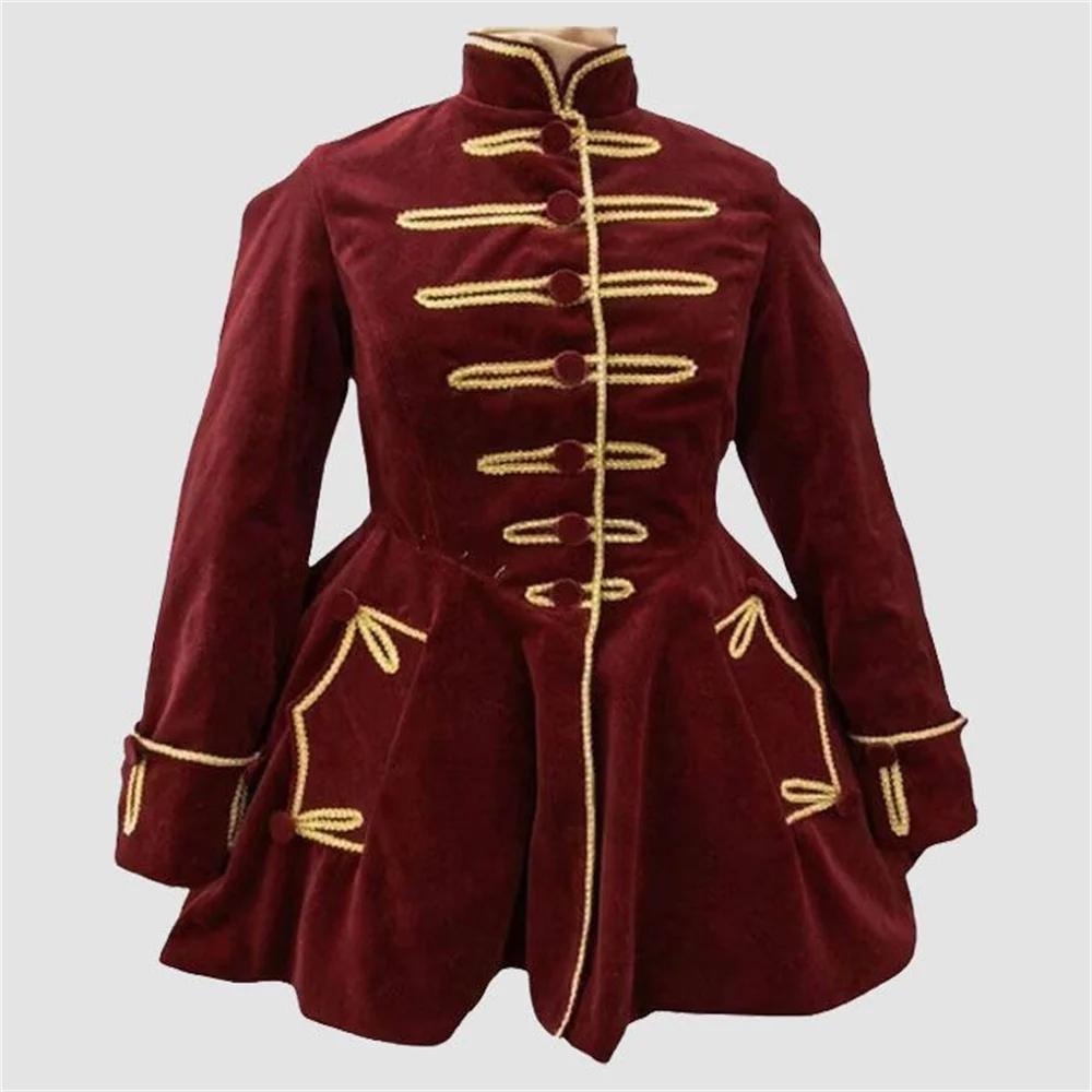 Женский костюм для верховой езды в стиле барокко рококо куртка милитари Tudor Regency