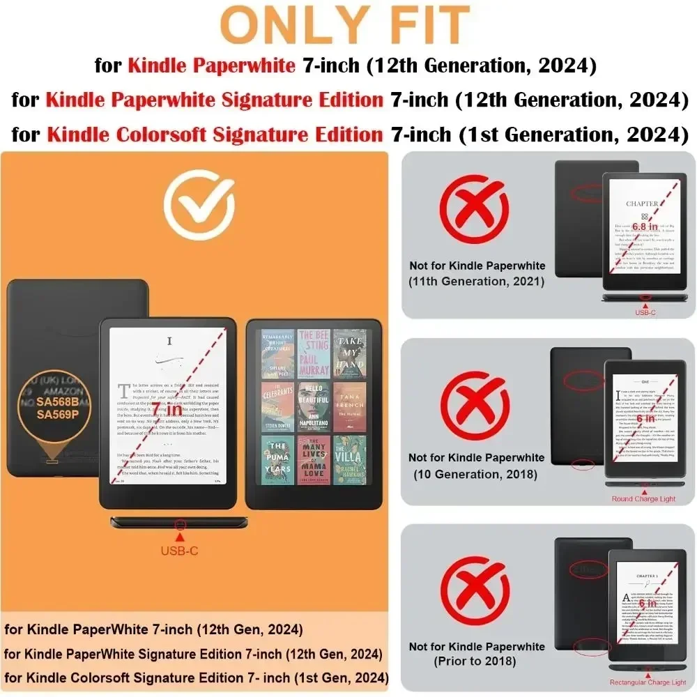 Закаленное стекло для Kindle Paperwhite 2024 (12 поколений) 7 дюймов Colorsoft Signature Edition защитная