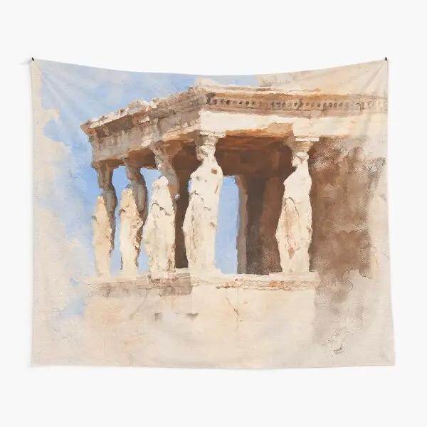 

Acropolis Of Athens Tapestry Decoration Living Yoga Printed Bedspread Hanging Decor Art Room Colored Blanket Wall Beautiful