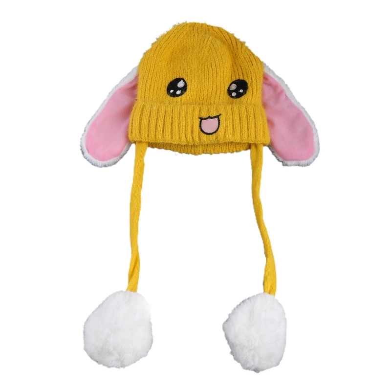 

Шапка с кроличьими ушками, разноцветная, из мягкого плюша, для детей, 10,24x9,06x1,57 дюйма