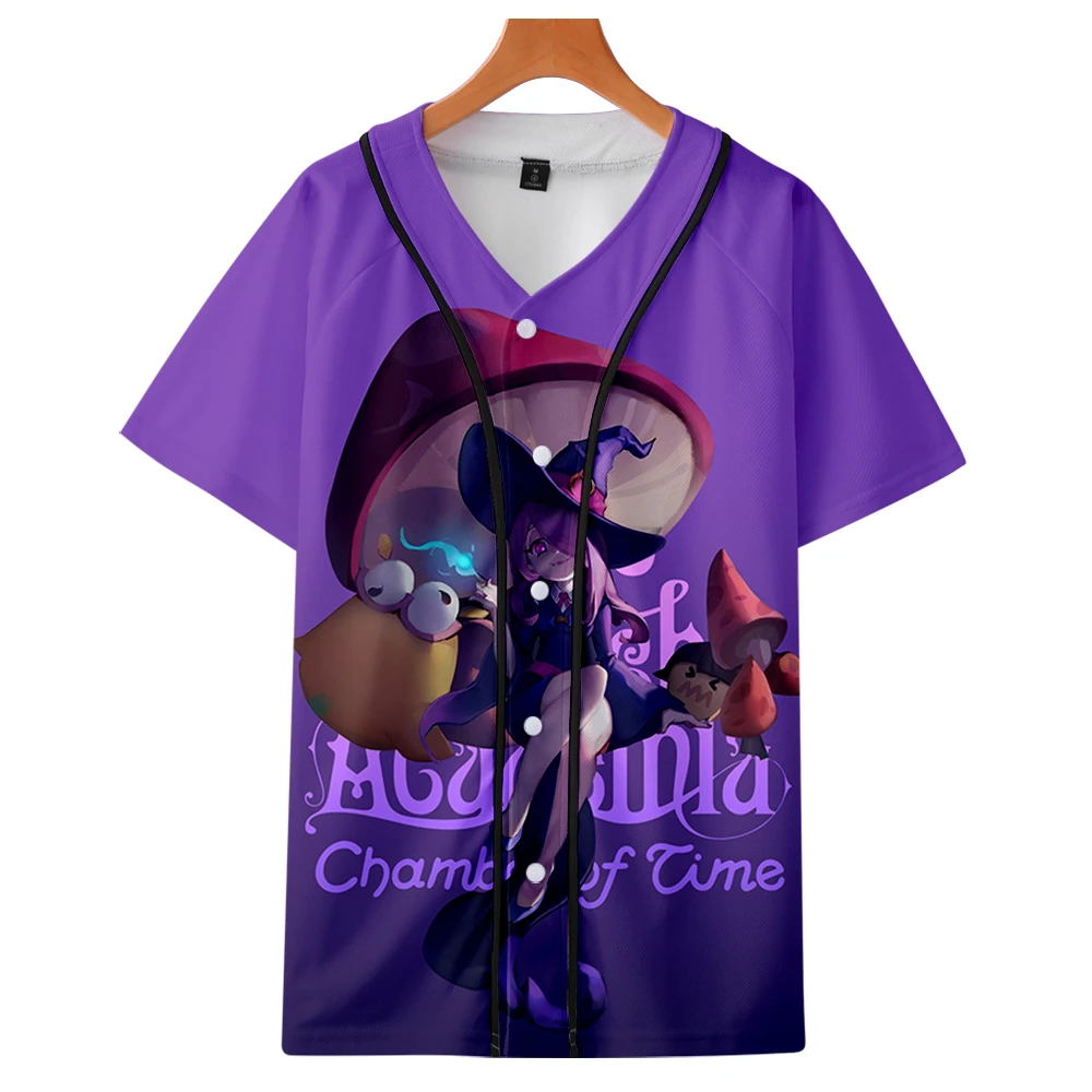 

Little Witch Academia Baseball T-shirt 3D Printed Women/Men Anime Short Sleeve Tshirt Harajuku Fashion Streetwear Clothes