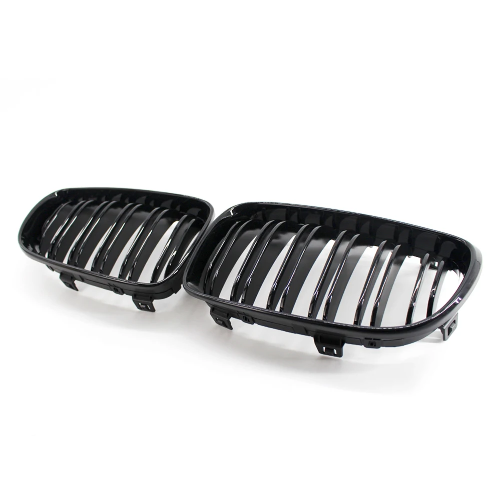 

Kidney Grille Double Slat Gloss Black Kidney Grill 1 Pair for BMW E81 3-Door E87 5-Door E82 Coupe E88 Cabriolet 1 Series