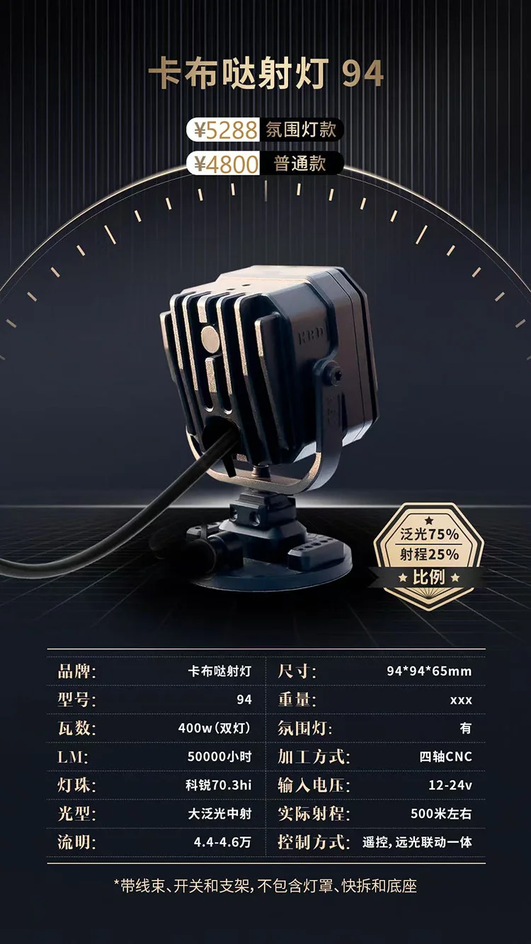 Светодиодное освещение Lightsoutdoor Внедорожное Лучшая яркость Высокий прожектор