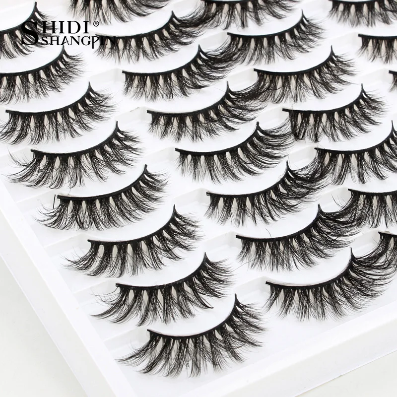 

3/5/8/16 Pairs Dramatic 3D Mink Lashes Natural False Eyelashes Soft Long Fake Eyelash Extension Handmade Fluffy Lashes maquiagem