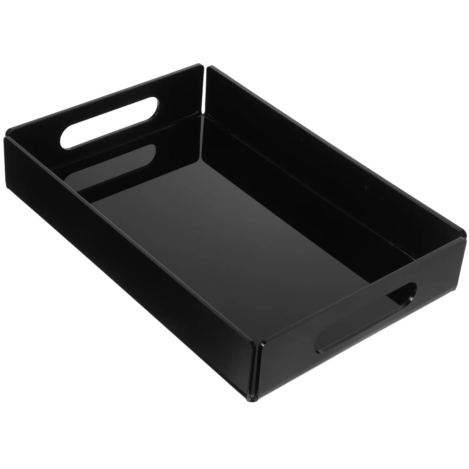 

Serving Plate Black Tray Coffee Table Acrylic Outdoor Trays Patio Desert Stands