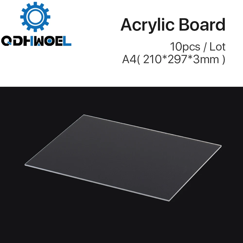 

10pcs Acrylic Board Laser Engraving Material A4 Size DIY Gift Material for Co2 Laser Engraving Machine