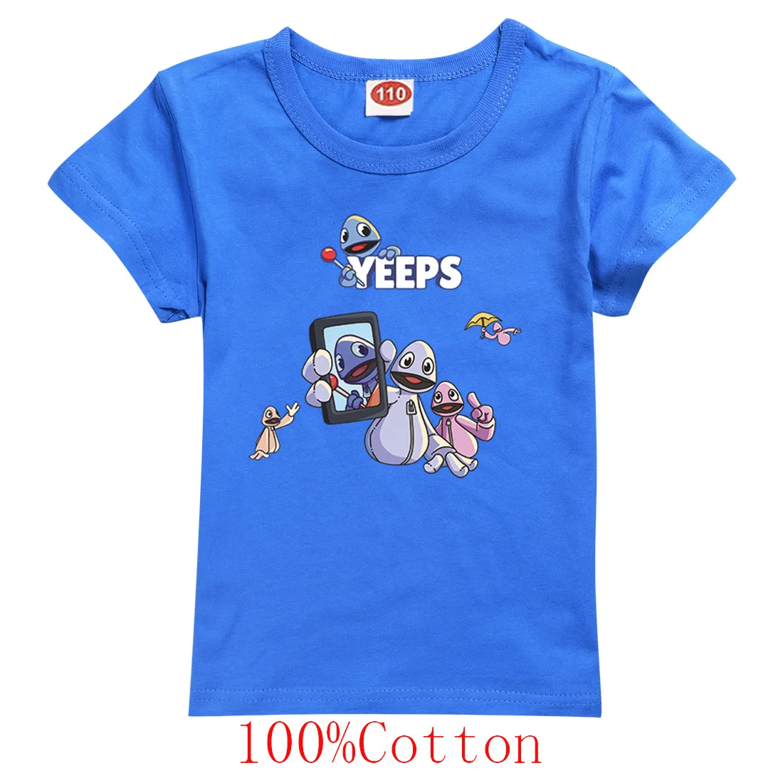 Фото Футболка New Yeeps: Hide and Seek, детская популярная игровая одежда, летняя забавная футболка с круглым вырезом и короткими рукавами для маленьких девочек, футболки с графикой №1