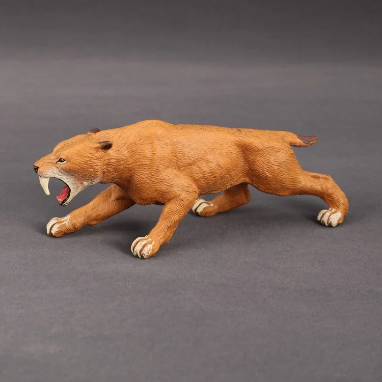 

Simulation of Ancient Creatures Saber-toothed Tiger Ice Age Animal Model Prehistoric Creature Children's Toys