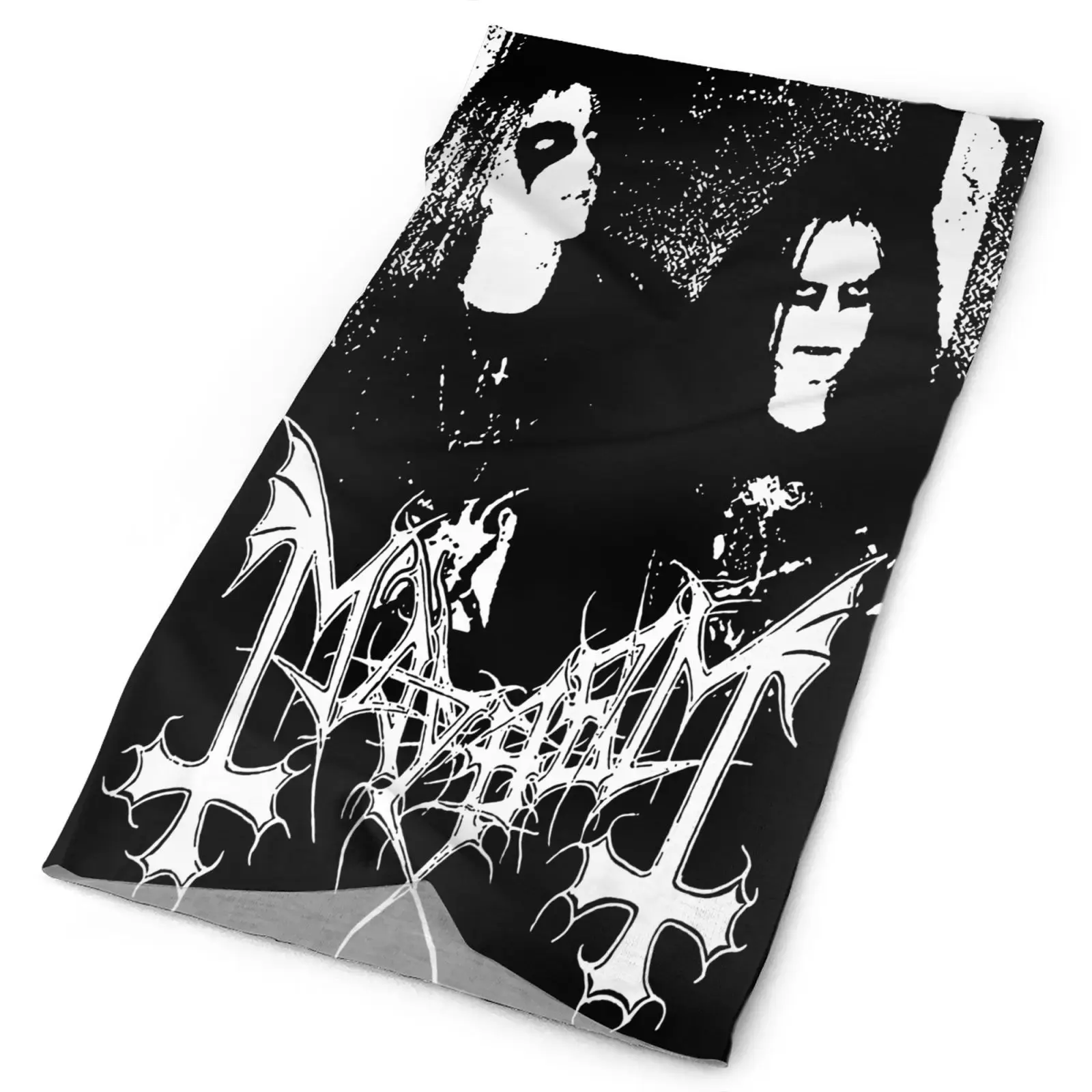 

Mayhem Dead Morbid Norwegian Metal Men's Bandana Kaffiyeh Men's Neck Buff Military Scarf Neck Warmer Man Scarf Cycling Bandana