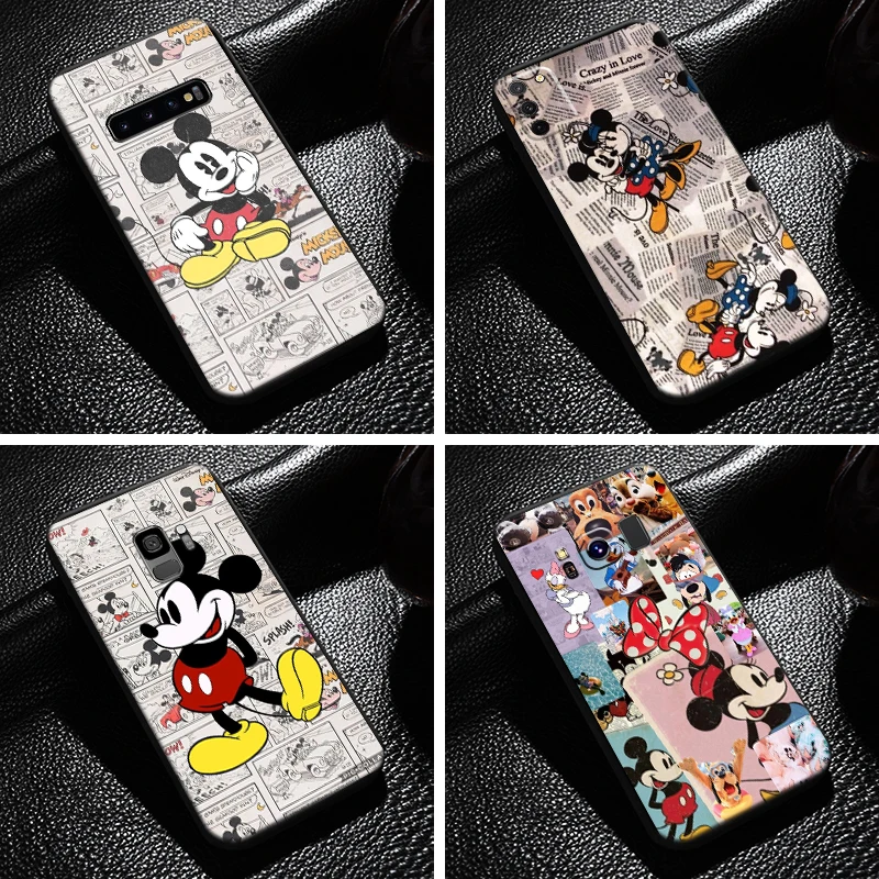 

Cartoon Mickey Minnie Mouse Duck Phone Case For Samsung Galaxy S10 S9 S8 Plus S10 Lite S10E S10 5G Carcasa Funda Silicone Cover