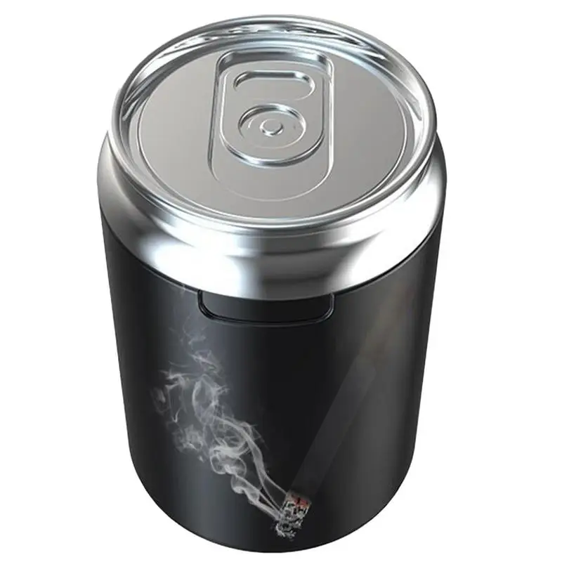 

Car Ashtray With LED Light Portable Ash Tray Smokeless Auto Ashtray Flame Retardant Smoking Accessories