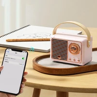 mini retro bluetooth speaker desk decor wireless usb charging bluetooth speaker portable travel music player home decoration