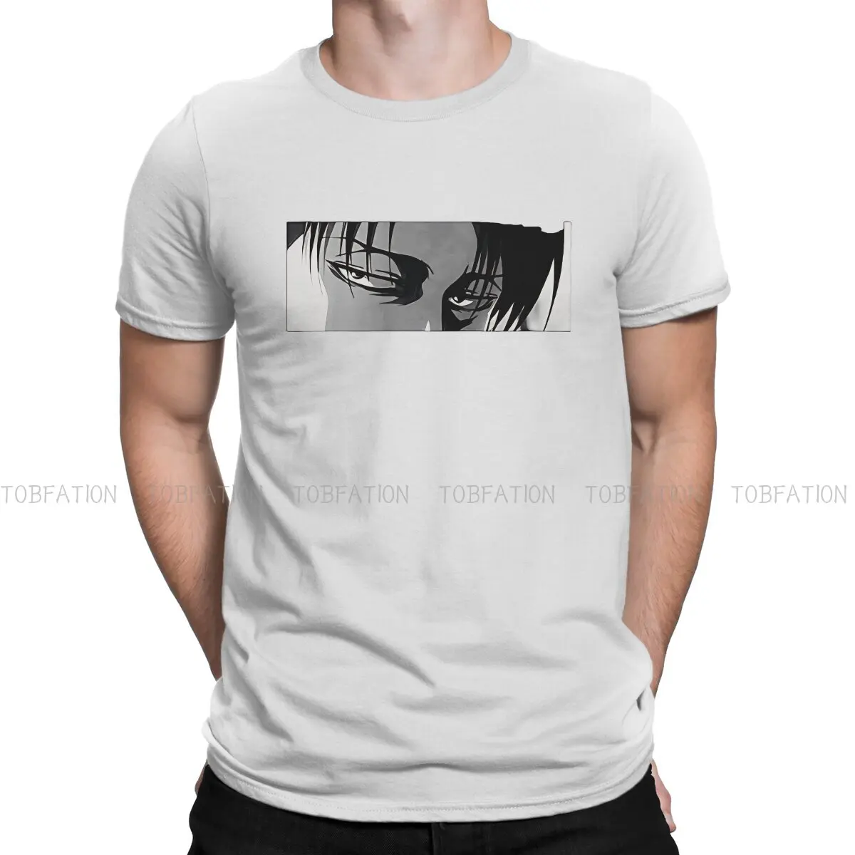 Attack On Titan 100% Cotton TShirts Levi Eye Distinctive Hom