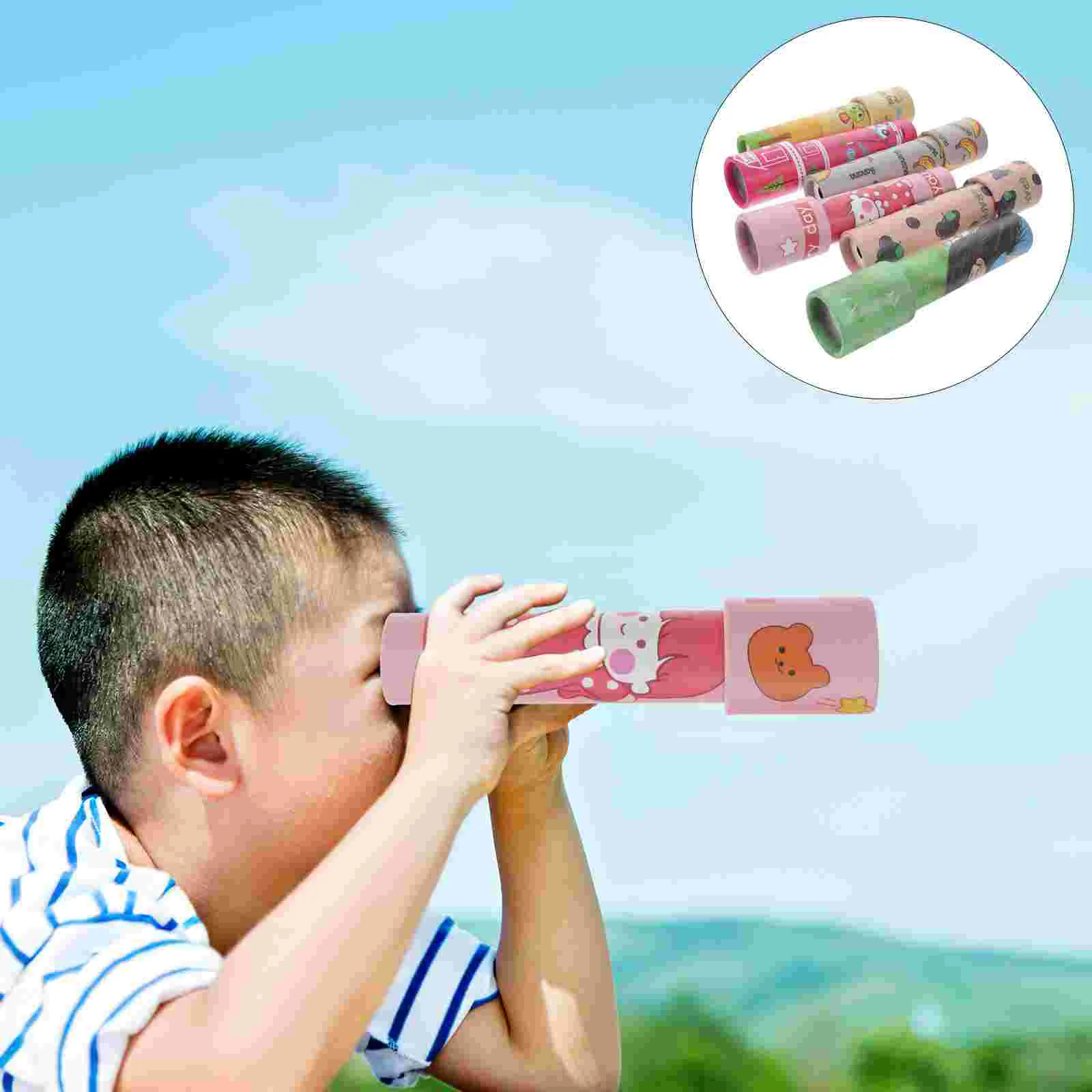 

30 Pcs Educational Toys Kaleidoscope Cartoon Snack Kids Observation Paper Scientific Toddler