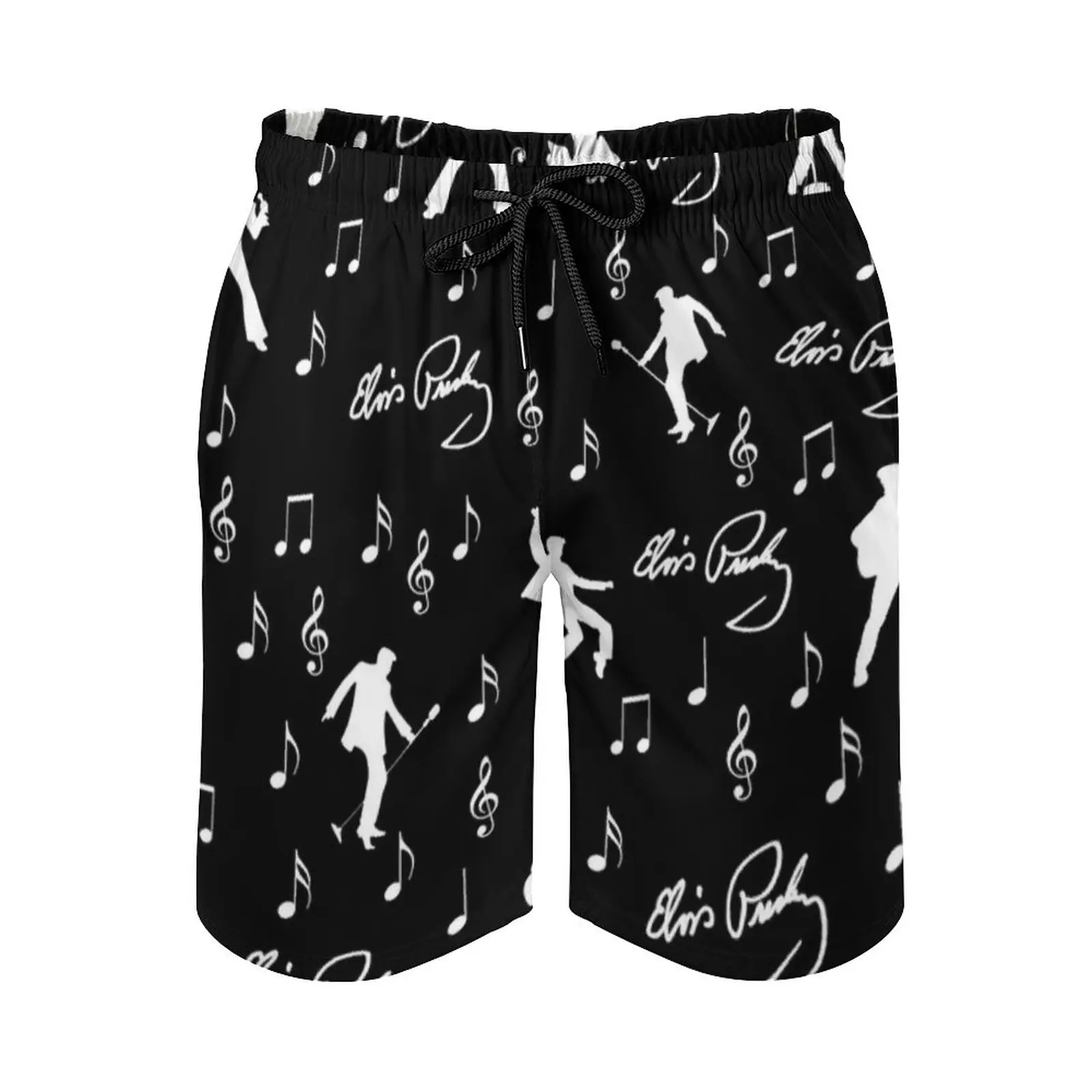 Шорты Elvis Presley пляжные с рисунком удобные короткие штаны для плавания эластичным