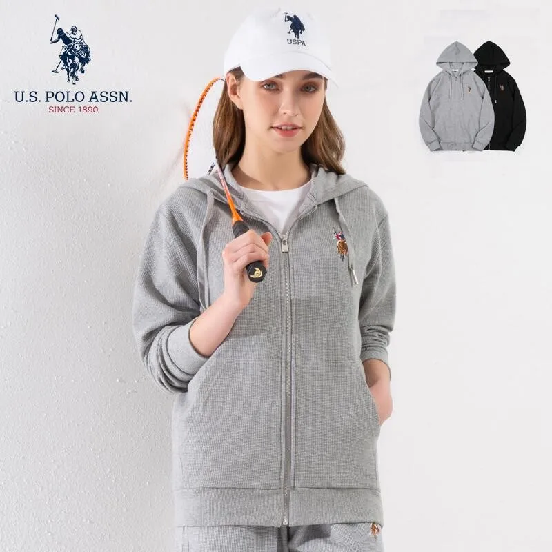 Новинка мужская и женская вафельная куртка us Polo Assn Классический Повседневный