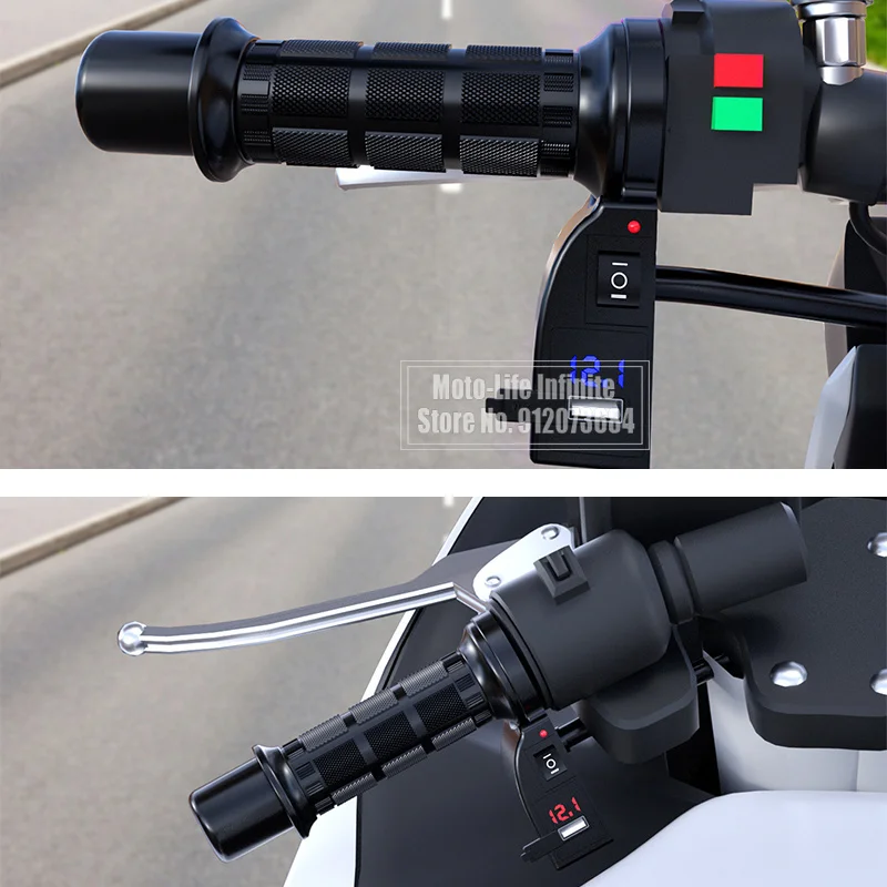 Электрические нагревательные ручки для мотоцикла 22 мм 7/8 дюйма