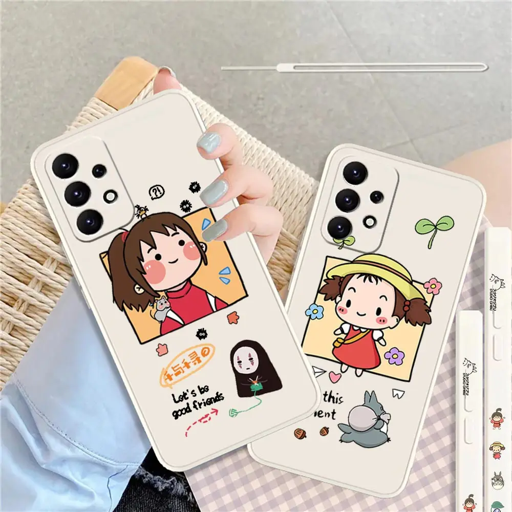 

Spirited Away Anime Cover For Samsung A91 A81 A73 A72 A71 A53 A52 A51 A42 A33 A32 A31 A23 A22 A21S A14 A13 A12 4G 5G Liquid Case