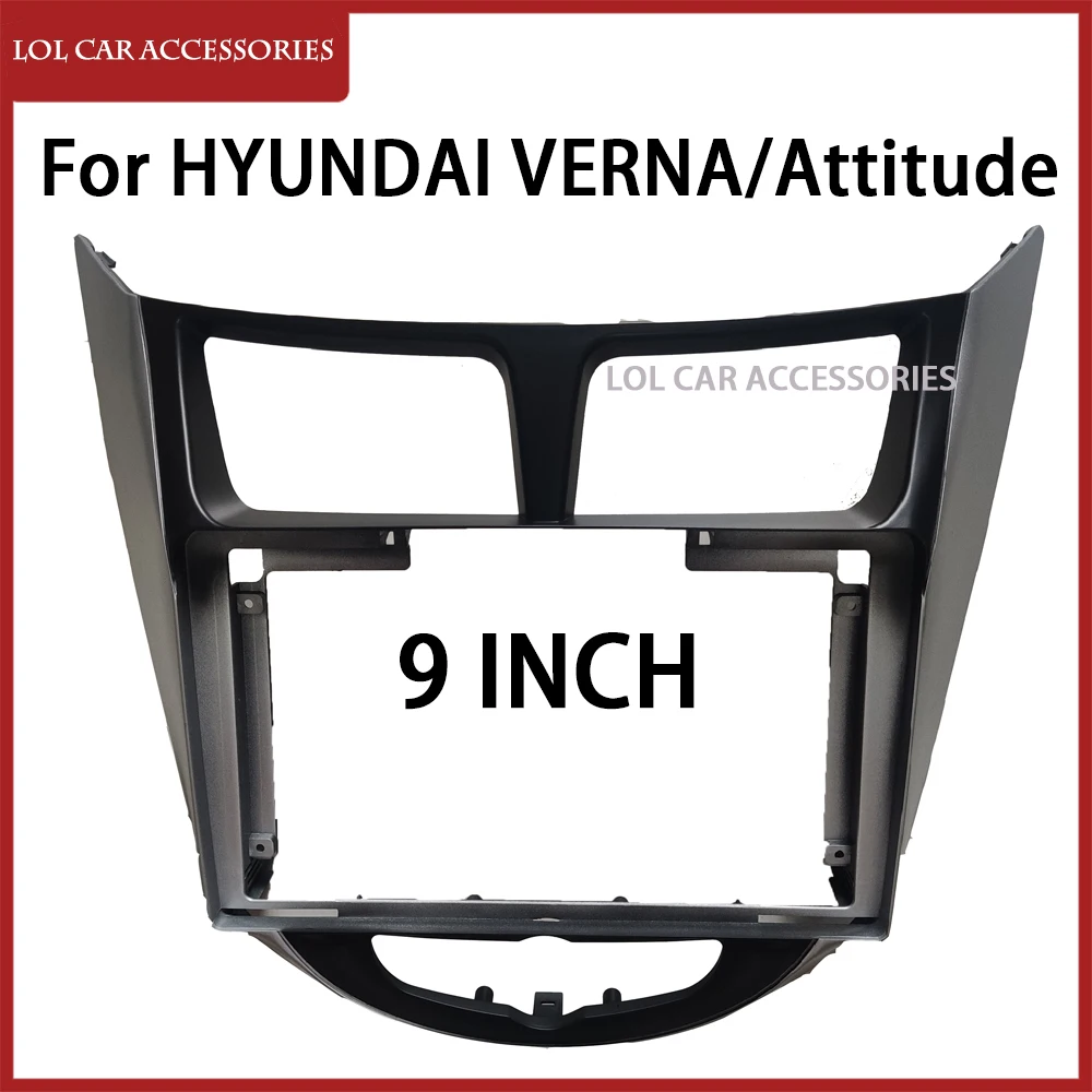 Для HYUNDAI I-25 I25 Accent Solaris Verna 2010 + автомобильное радио Android MP5 плеер Fascia Frame 2din головное