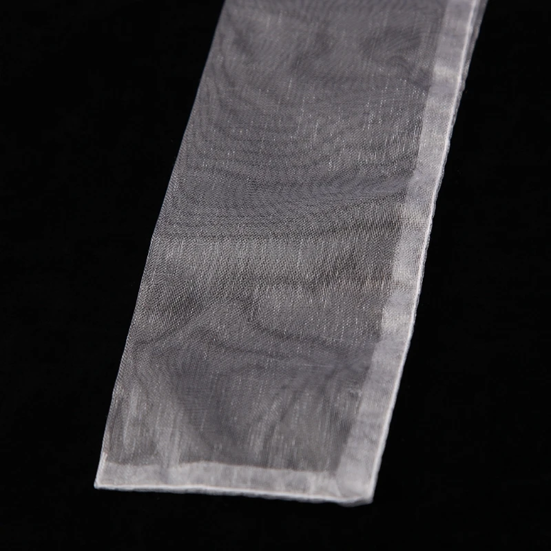 

50 Pcs White Drawstring Organza Folding Hand Fan Party Wedding Gift Bags P15F