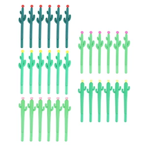 30 Pieces Cactus Shaped Rollerball Pens Cactus Gel Ink Pens Writing Pen For Office School Home Writing Gift Supplies