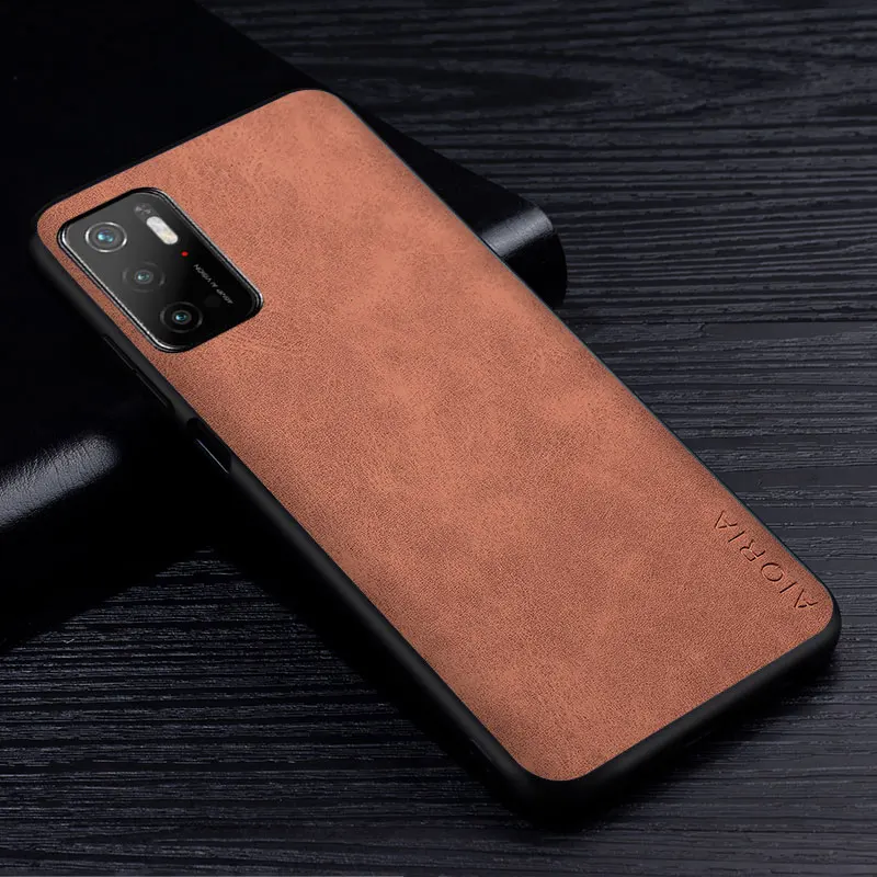 premium pu leathe phone case for xiaomi poco m3 pro 5g scratch resistant solid color cover for xiaomi poco m4 pro 5g case free global shipping