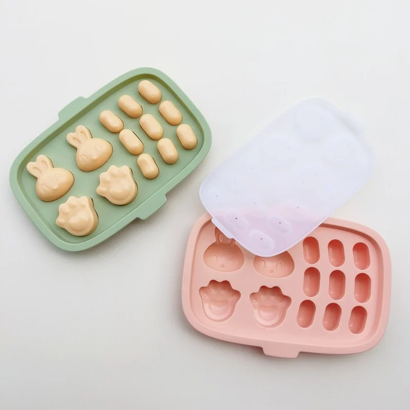 

Sausage Baking Tools Nibbler Feeder Bakeware Kitchen Gadgets Freezer Tray Food Molds Silicone Nibble Trays Food Storage