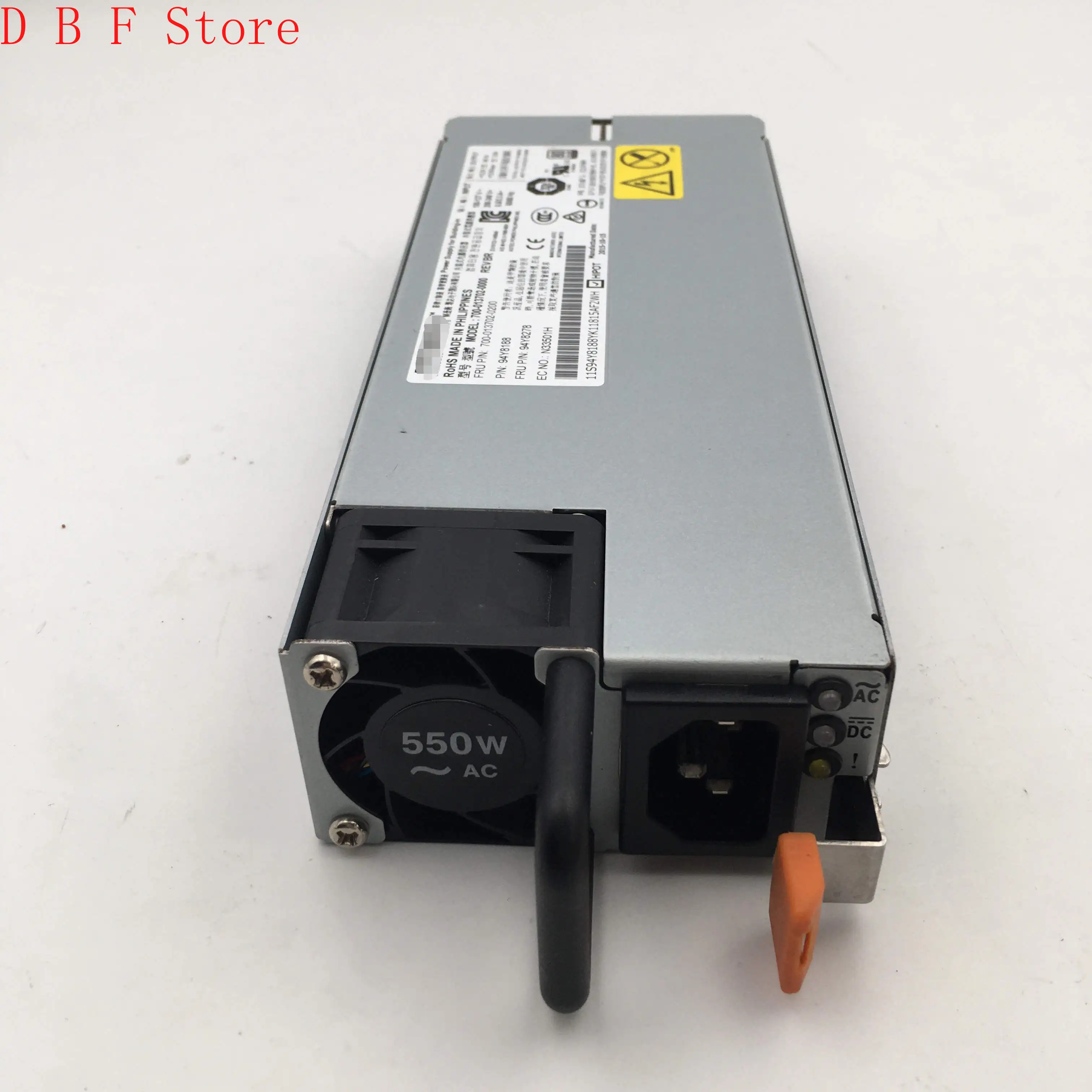 

700-013702-0000 for IBM X3550M5 X3650M5 550W server power supply 700-013702-0200 94Y8188 94Y8278 MAX 550W