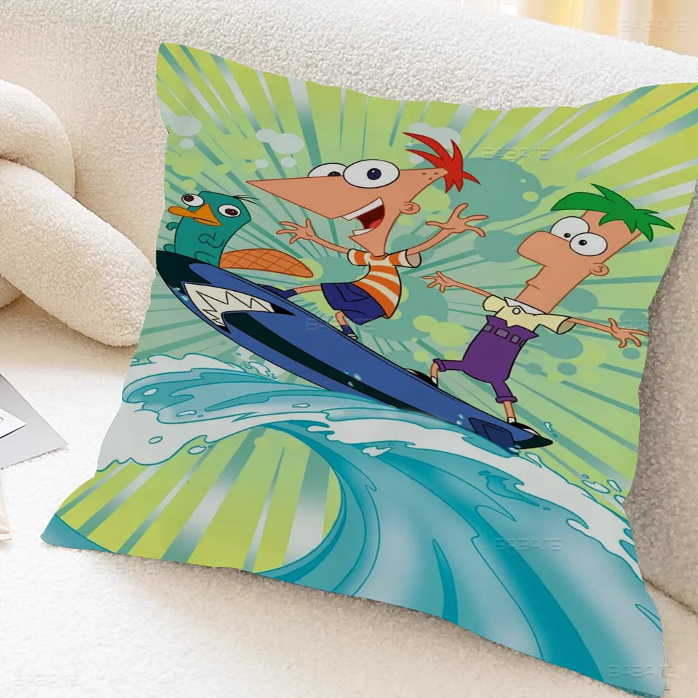 Чехлы для подушек с рисунком P-phineas F-ferbs декор фермерского дома домашние наволочки