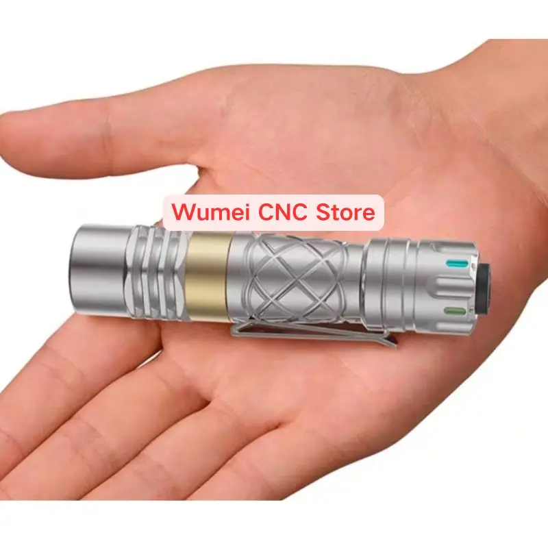 Фото Совершенно новый мини-белый фонарик Lumintop Antman Titanium Throw 14500-елементов edc №2