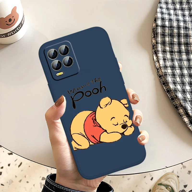 

Чехол для телефона с изображением Винни-Пуха для OPPO Realme GT Neo 3 2 Master 8 9 Narzo 50A 50i Reno 7 Чехол с жидкой веревкой карамельных цветов