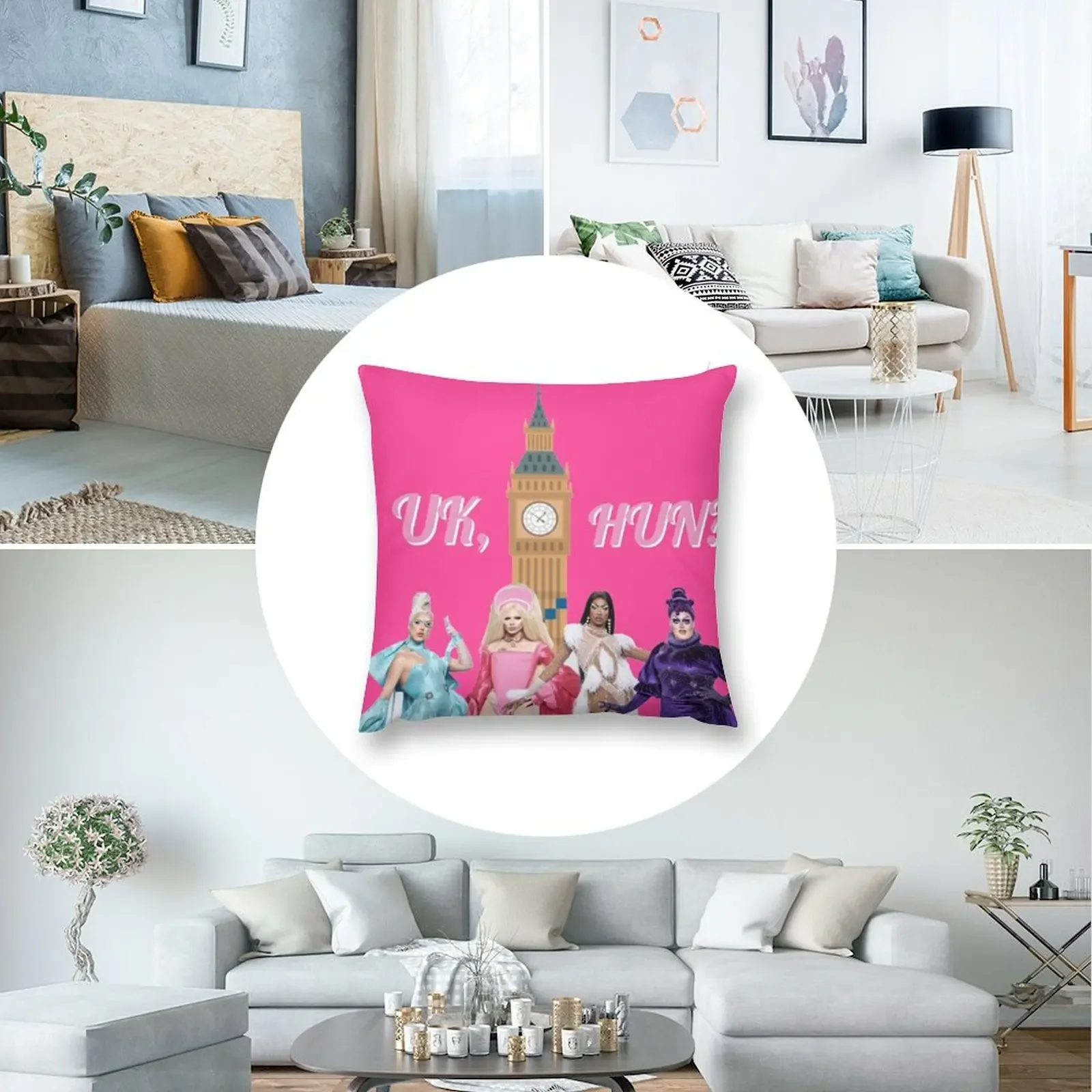 Великобритания Hun RuPauls Drag Race UK United Kingdolls Декоративная подушка Новогодняя осенняя