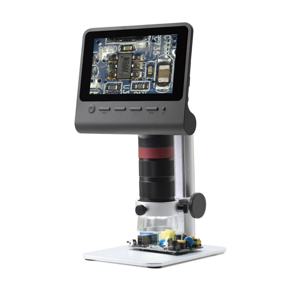 

1080P 5 Megapixels WiFi Digital Microscope Industrial Microscope 5 Inch Display Screen Photo Video Modes With 8 LED Lights