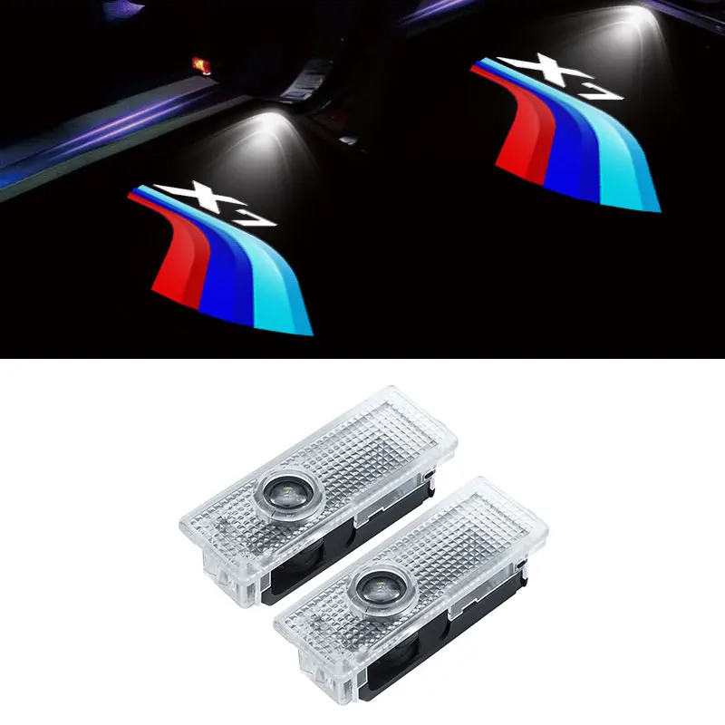 

2Pieces Car Door LED HD Welcome Light For BMW G07 X7 Logo Laser Projector Ghost Light Shadow Lamp Auto External Accessories