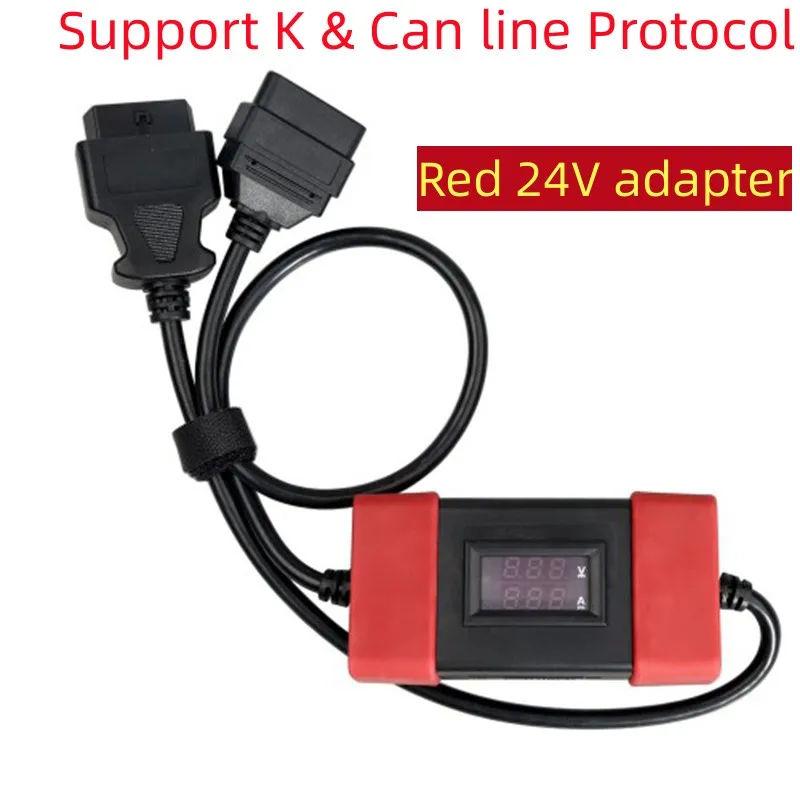 Конвертер 24 В в 12 В для грузовиков, кабель-переходник для дизельного двигателя для тяжелых грузовиков, работает с Launch X431 Thinkdiag easydiag 3,0 2,0 Golo 3 Scannner
