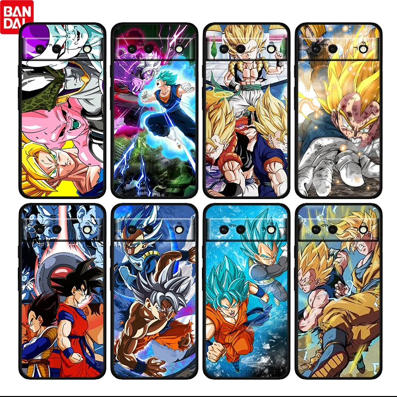 

Cartoon Dragon Ball Goku Shockproof Cover for Google Pixel 7 6 Pro 6a 5 5a 4 4a XL 5G Black Phone Case Shell Soft Fundas Coque