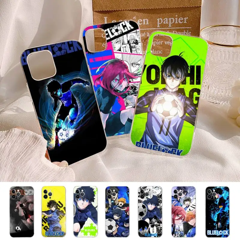 

Blue Lock Anime Phone Case For iPhone XR X XS Max 14 13 Pro Max 11 12 Mini 6 7 8 plus SE 2020 Printing Cover