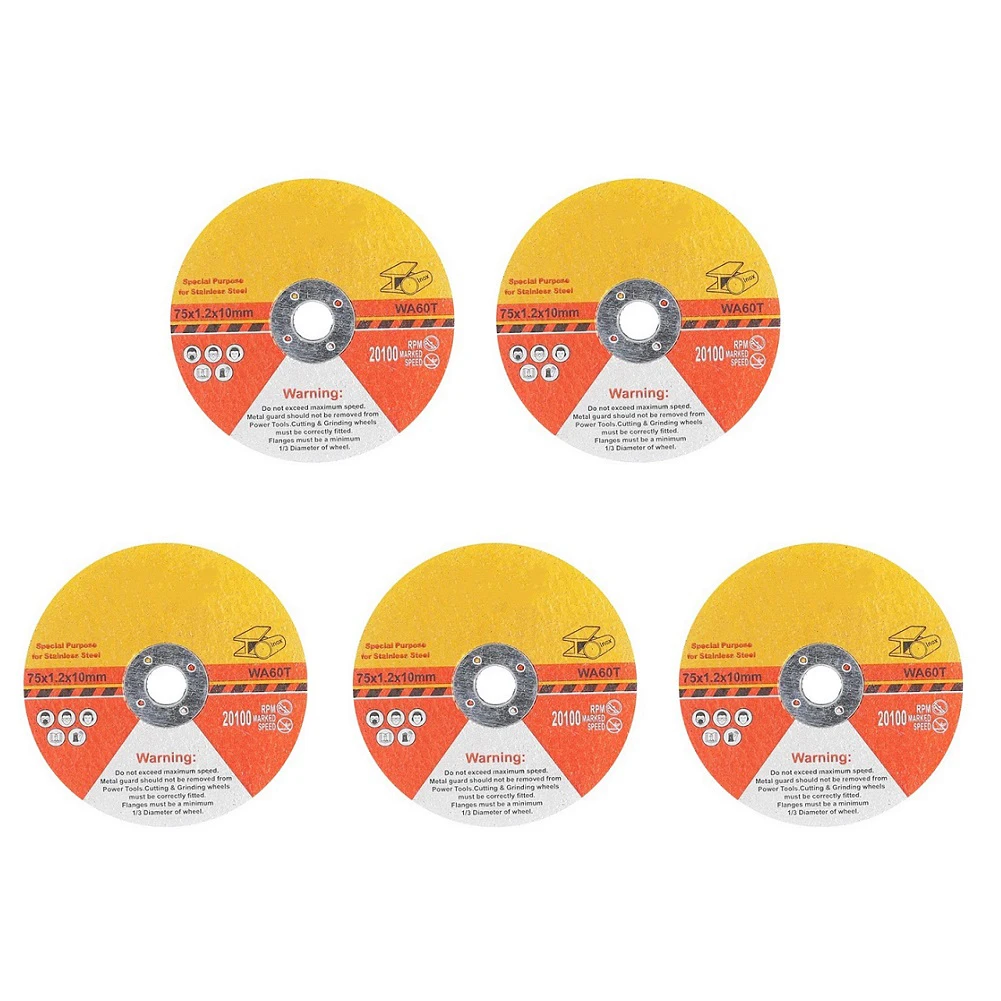 

5pcs 75mm Circular Resin Saw Blade Grinding Wheel Cutting Disc Ceramic Marble Polishing Cutting Blade For Angle Grinder