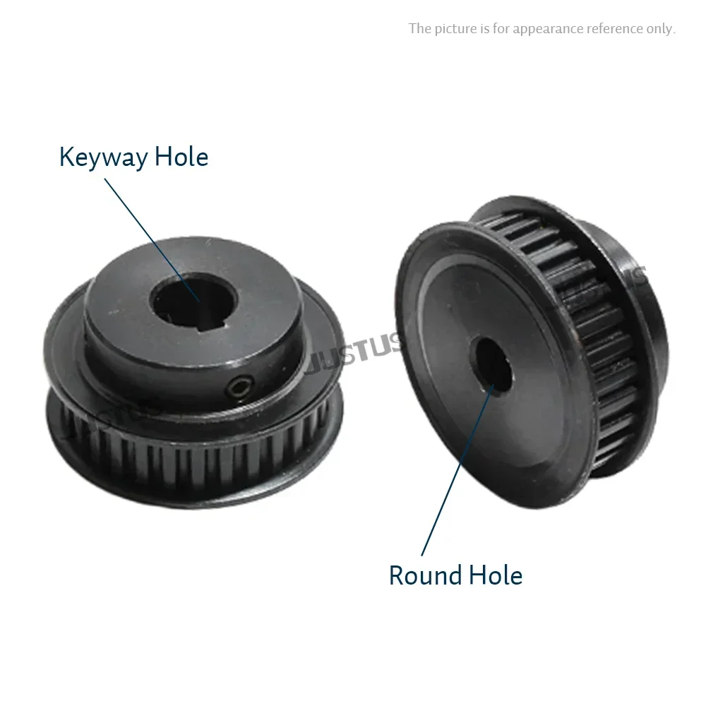HTD 3M 36-40 зубьев синхронные колеса из черной стали диаметр 5-20 мм шпоночный паз 3x1 4/4x1