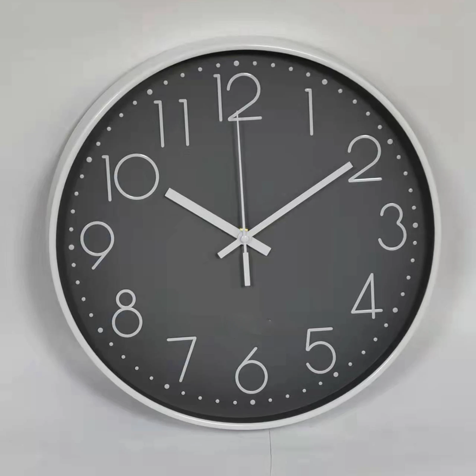 8-дюймовые бесшумные настенные часы не тикающие декоративные легко читаемые