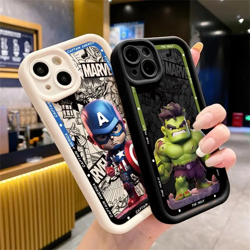 Чехол Marvel Sipiderman Ironman для Apple iPhone 15 11 13 14 Pro Max 12 силиконовый чехол Plus мягкий телефона