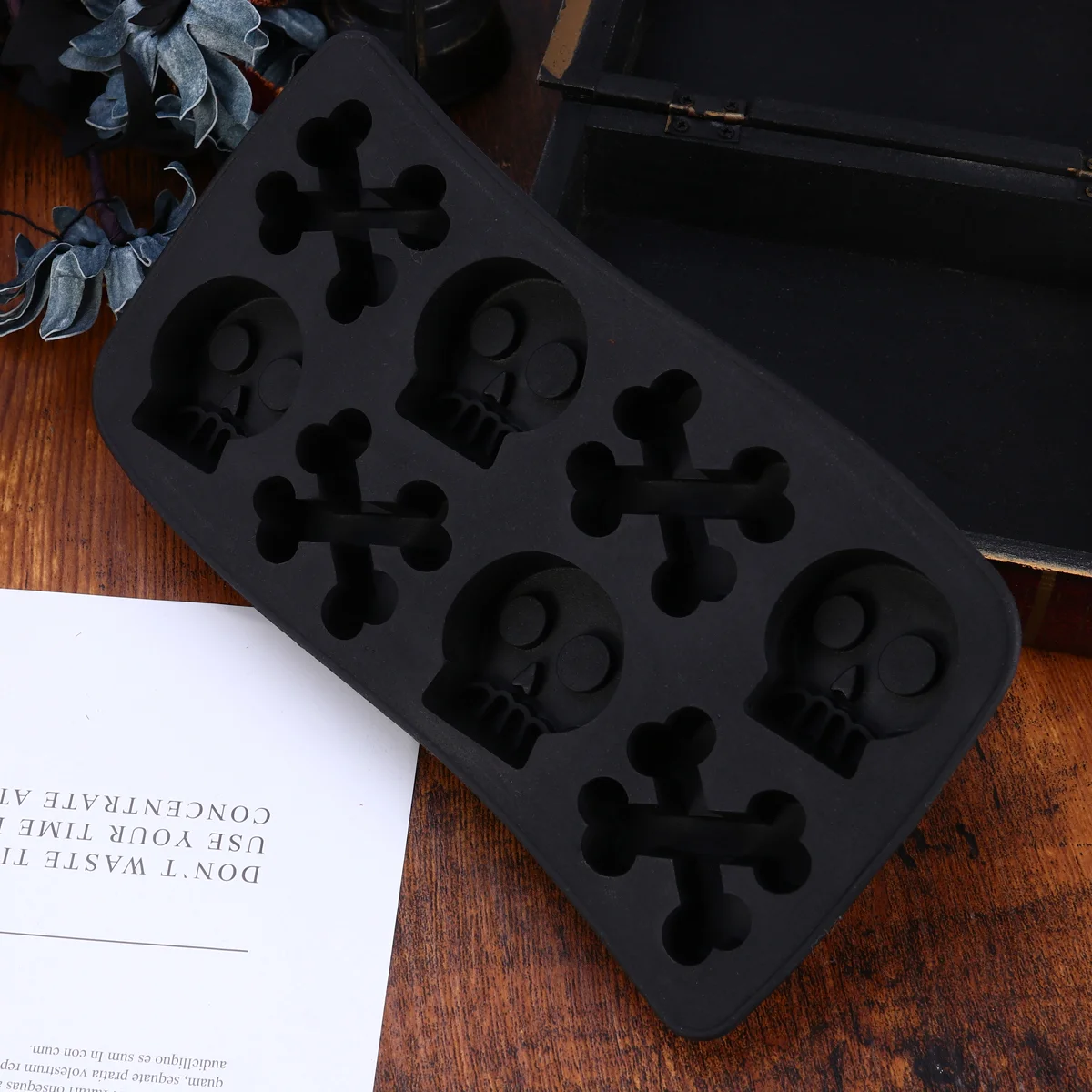 

Ice Mold Halloween Cube Tray Cubes Maker Making Skull