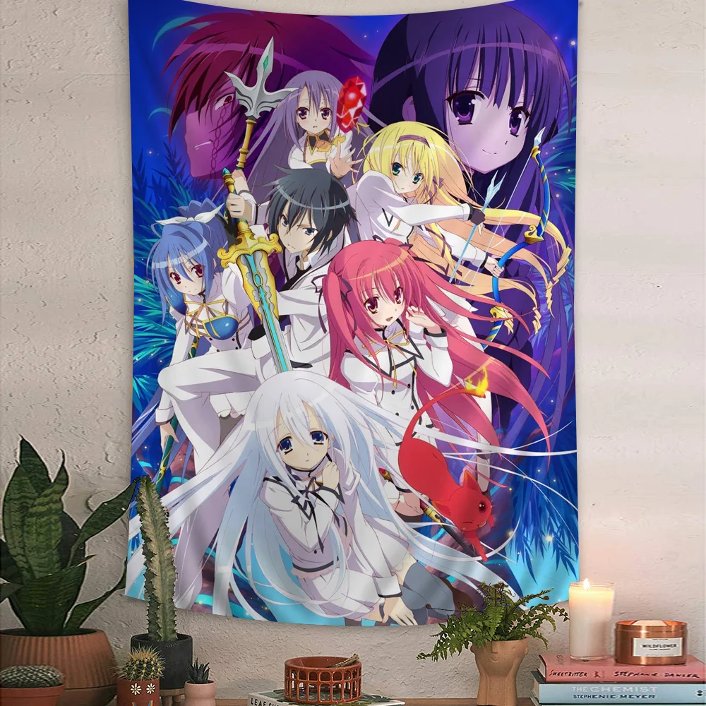 Seirei Tsukai No Blade Dance Красочный гобелен Настенный хиппи Цветок Настенные ковры Декор в