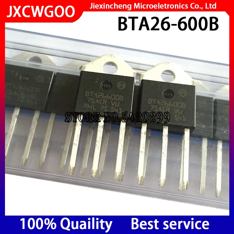 

10PCS BTA26-600B BTA26600B TO-3P 100%New