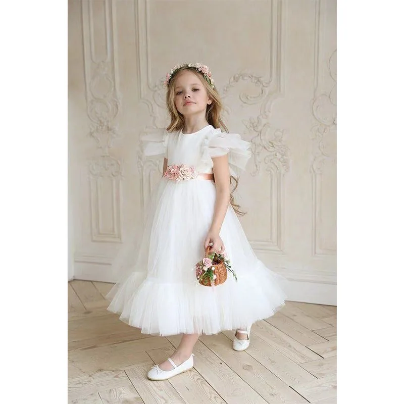 

Wedding Party Dress Kids Girl Girls Clothes for Feast Children's Girly Dresses Robe Ball Gowns Eid Formal Baby 2023 Princess New