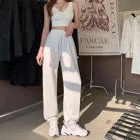 sweatpants women clothes pants streetwear 2022 summer fashion korean style wide leg harajuku baggy black high waisted vintage